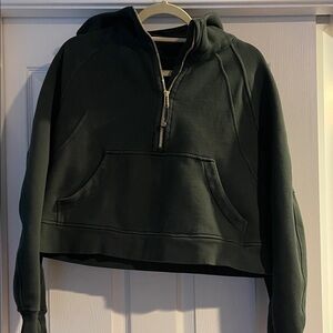 lululemon athletica rainforest green/gold Half-Zip Hoodie